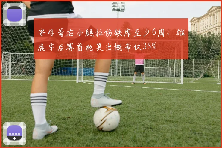 字母哥右小腿拉伤缺席至少6周，雄鹿季后赛首轮复出概率仅35%